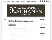 Tablet Screenshot of hautauspalvelut.net